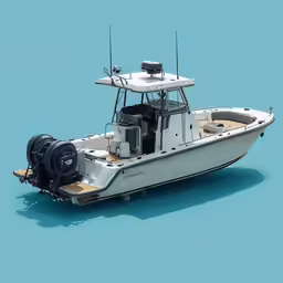 a boat sitting on top of a body of water