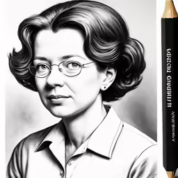 an older woman with glasses is posing for a portrait