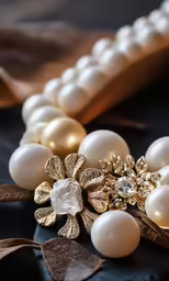 three pearls sitting on top of each other