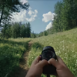 a person taking a picture of themselves with their camera
