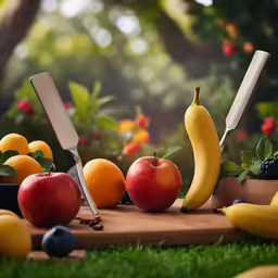 several fruits that are on a cutting board