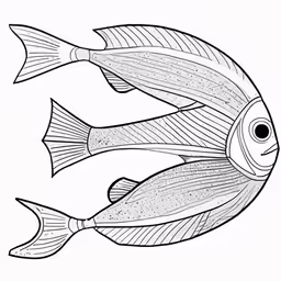 two fish swimming in the ocean