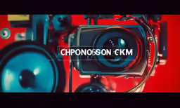 a camera and speakers that say chipondson crm