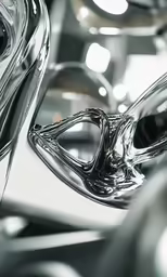 many shiny object are shown on display in this image