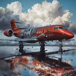 a airplane that is sitting on the ground