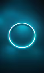 a circular object illuminated by bright green light