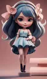 a doll is shown on the floor, posing for a photo