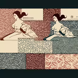 three different types of patterns on the ground