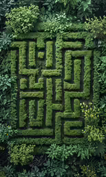 an image of a maze in the shape of a tree