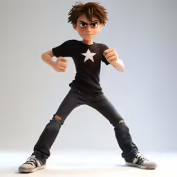 a little kid with an angry look on his face