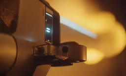 the door handle on the side of a vehicle