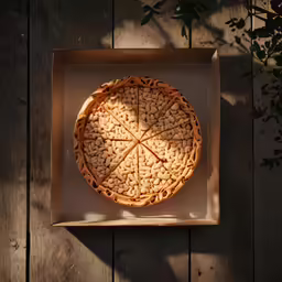 a decorative bowl on a wood shelf on the wall