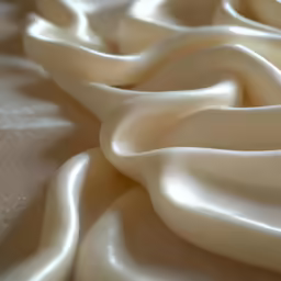 a white fabric that has folds in the middle
