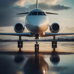 an image of airplane preparing for takeoff