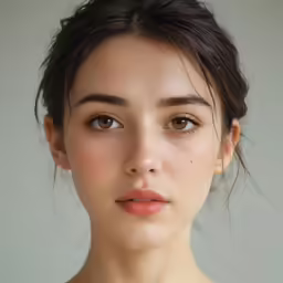 the woman is posing for the camera