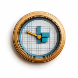 a clock in the shape of a square