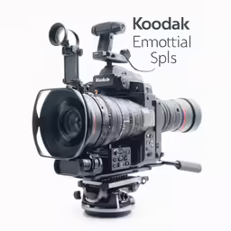 a camera sitting on top of a tripod