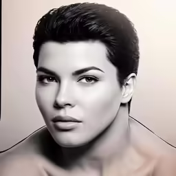 an artistic photo of a woman with a very sexy look on her face