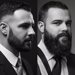 two men in suits one is black and white