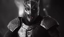 an image of an evil man in armor