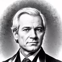 an image of a black and white photo of a man