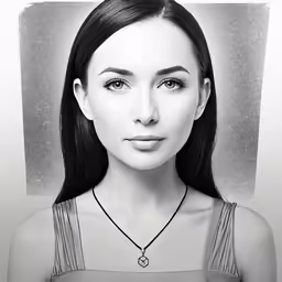 a woman in a shirt is looking to the side