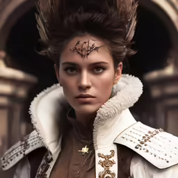 an artistic photo of a woman with her hair in the wind