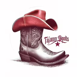 a cowboy hat and boots is on the ground