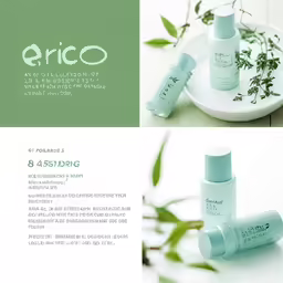 a brochure design with text for a cosmetic product