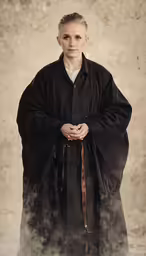 an old - fashioned photo of a woman in her robes