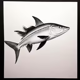 a fish that is sitting in the air