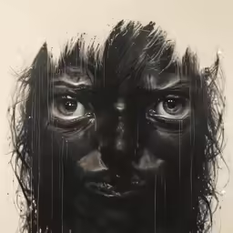 a woman with freckles of water is shown