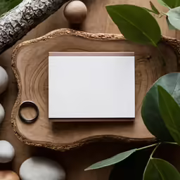 a ring sitting on top of a wooden table
