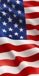 the flag of united states of america in all its colors