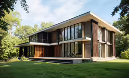the house has many windows to see outside