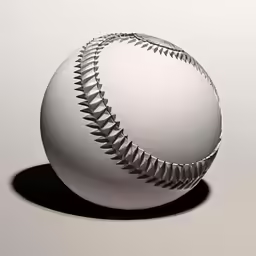a white baseball or ball is pictured in this picture