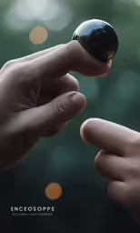a person holding onto another hand holding a crystal ball