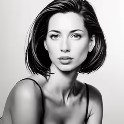 an attractive young woman in a black bra
