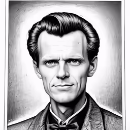 a portrait of abraham lincoln is shown in black and white