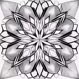 a flower like object is shown in the middle of a graphic