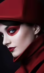 a close up image of a lady wearing a face mask