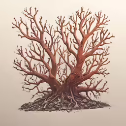 there are trees that have grown on top of each other