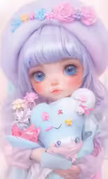 a close up of a child with a stuffed animal