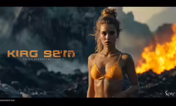 an animated image of a beautiful young woman