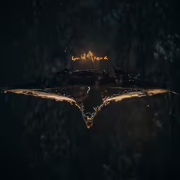 a dark background with some lights in it