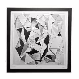 a black and white photo of abstract shapes