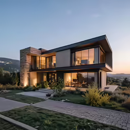 this is an image of a house with a beautiful view