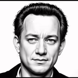 a black and white photo of a man