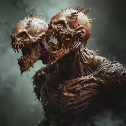 the creature monster character from space marine is a very strange looking creature