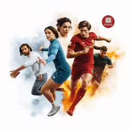 a series of images of players from many different teams